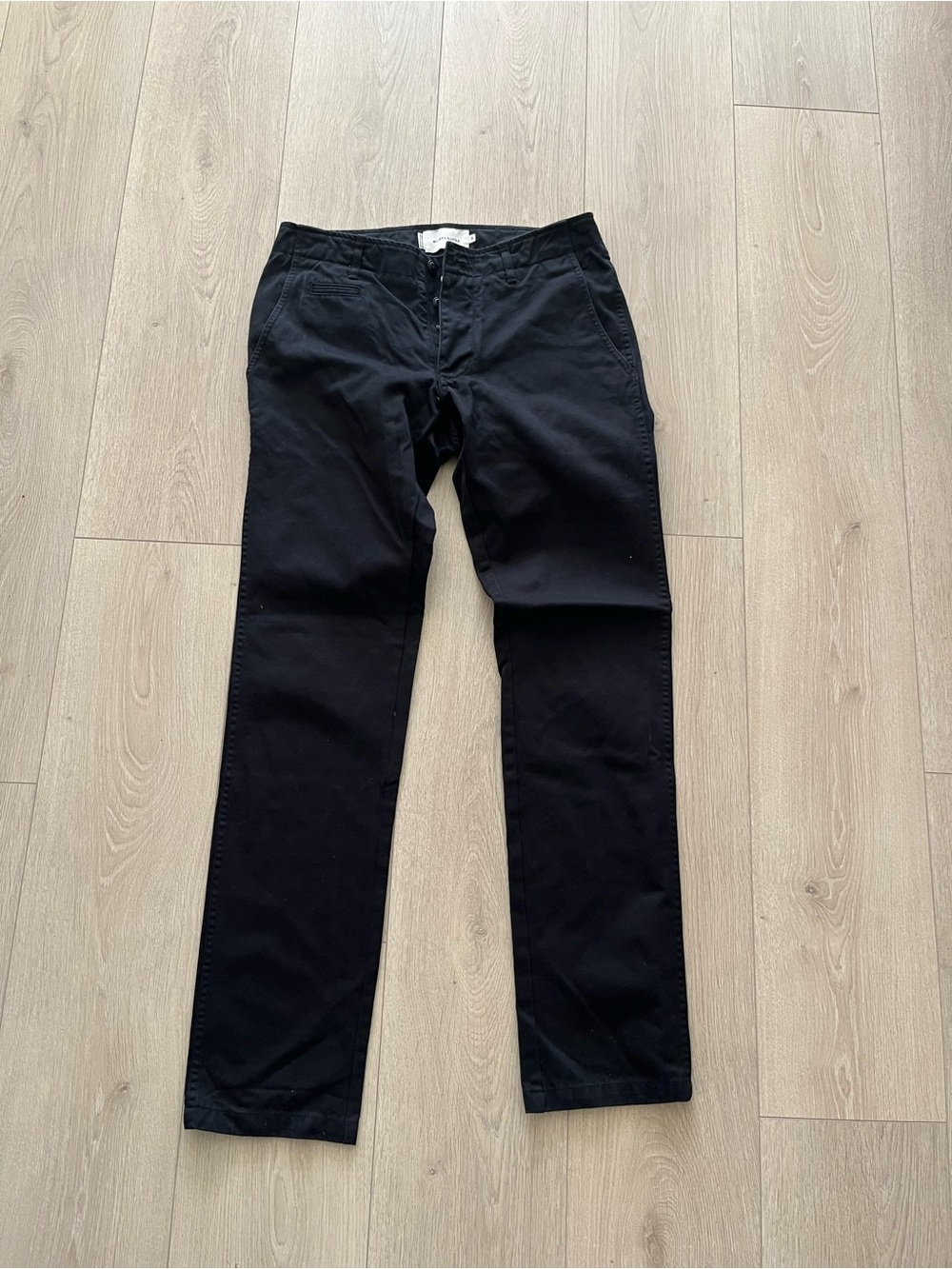 Wings + Horns Black Chinos